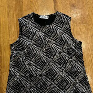 Vintage Ronni Nicole II by Ouida Sparkle Sleeveless Top-use for Halloween!